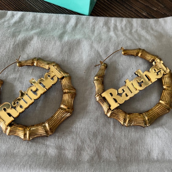 Melody Ehsani Bamboo "Ratchet" Hoop Earrings - Picture 2 of 7
